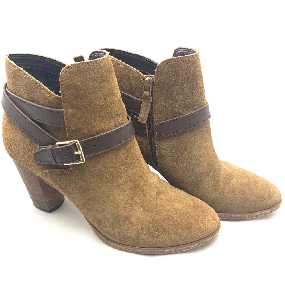 Cole Haan Suede Leather Ankle Boots 8B